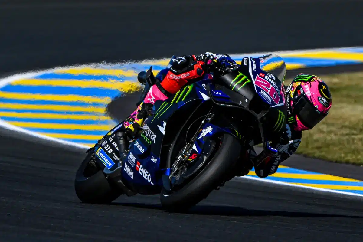Fabio Quartararo rodando antes del GP de Cataluña de MotoGP en Barcelona