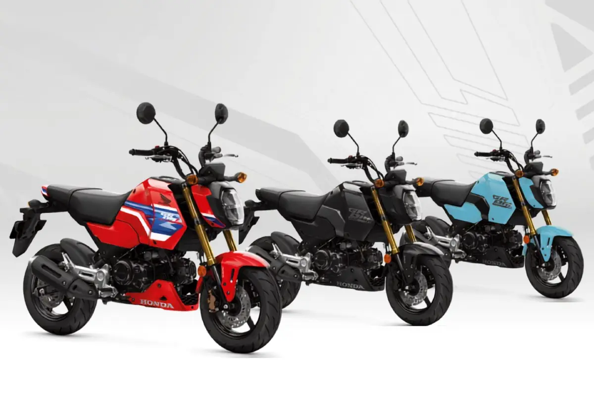 Honda MSX125 Grom 2026 con los nuevos colores disponibles